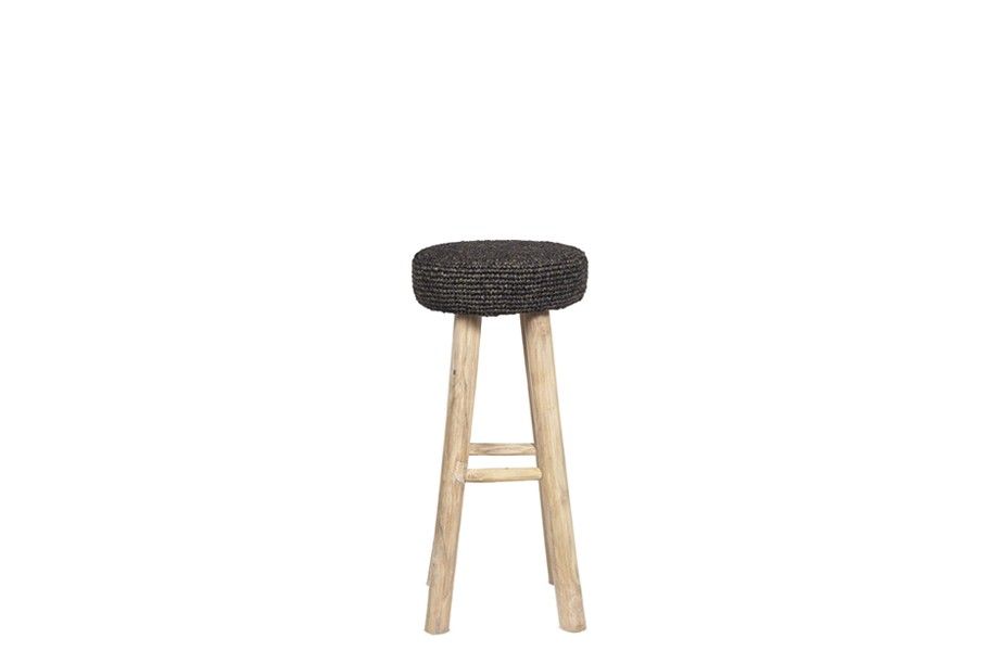 ALGA BLACK- L STOOL