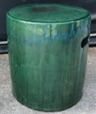 ATLANTIC ROUND STOOL-Crackle Green