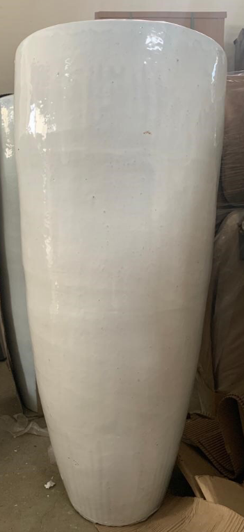 CHICAGO TALL PLANTER - H120 White