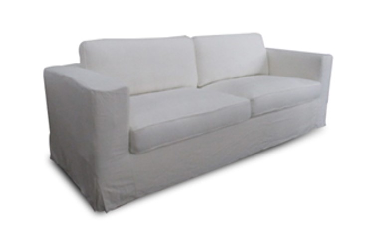CHARLIE SOFA- L222 x W95 Vint Cotton Grey