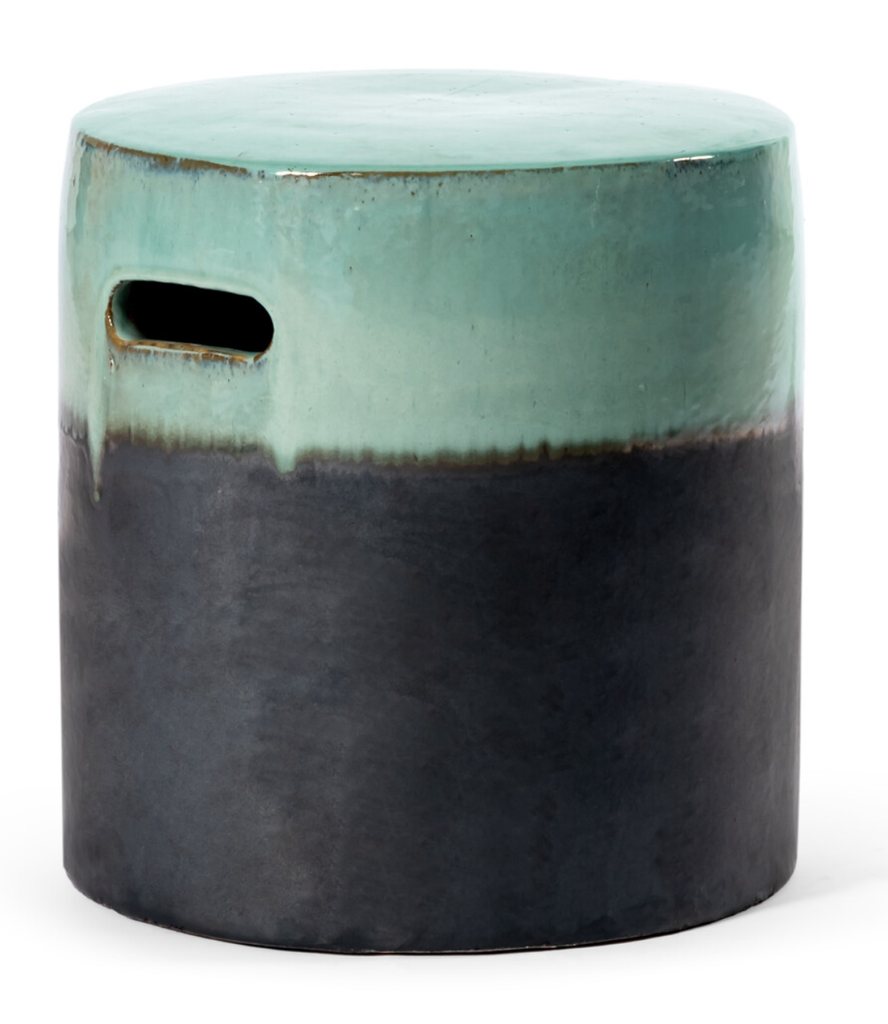 ATLANTIC ROUND STOOL - H42 Celadon/Anthracite