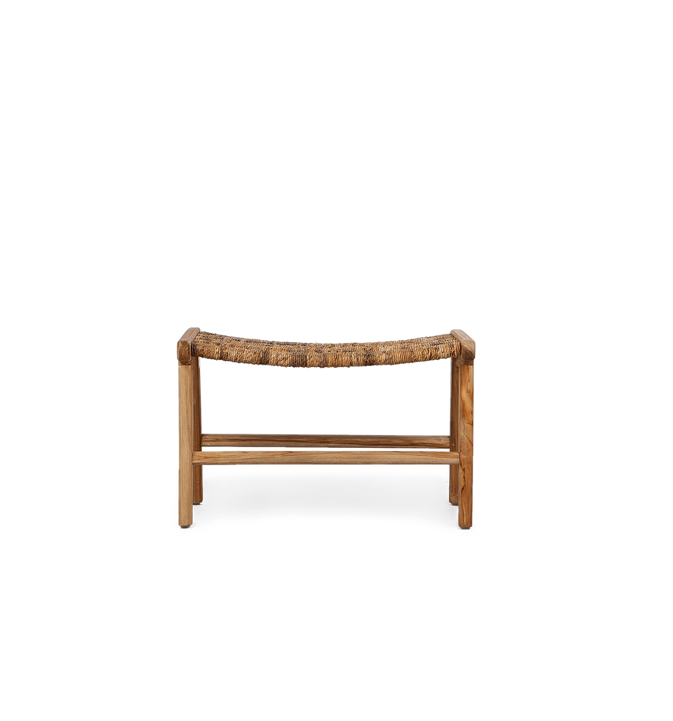 CATERPILLAR BEETLE FOOTSTOOL - L65 x W40 -Natural