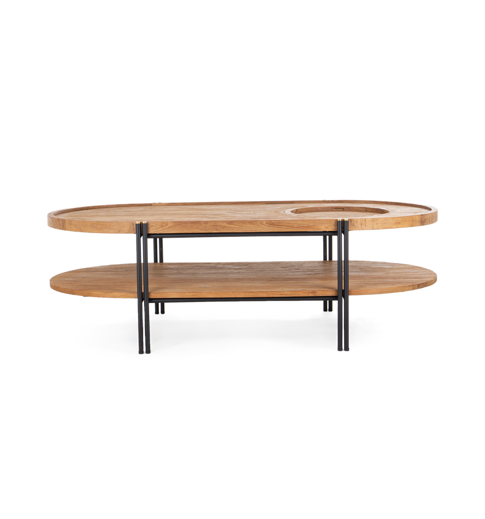 COCO OVAL COFFEE TABLE - 2 Tops