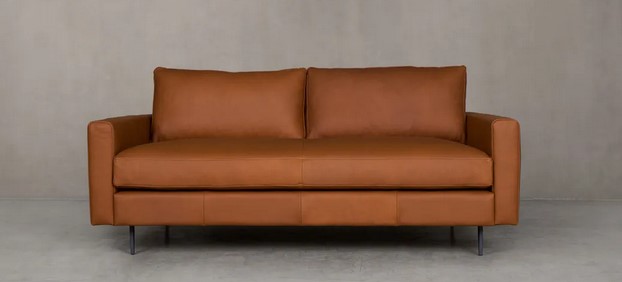 ECLIPSE SOFA -2 Div Sos Camel/Metal leg