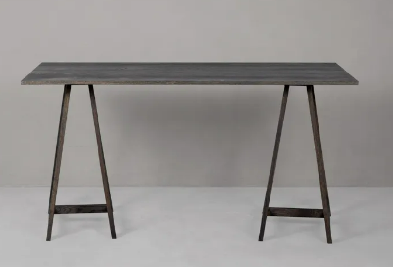 [OFFICEEB02] ARTISAN DESK with Oak Trestle & Top