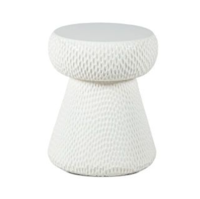 CORK STOOL - H40 White