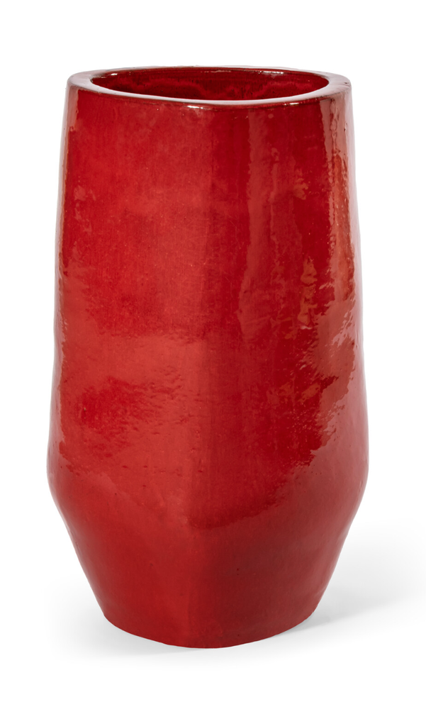 SHANGHAI Tall Planter - H67 Rosso