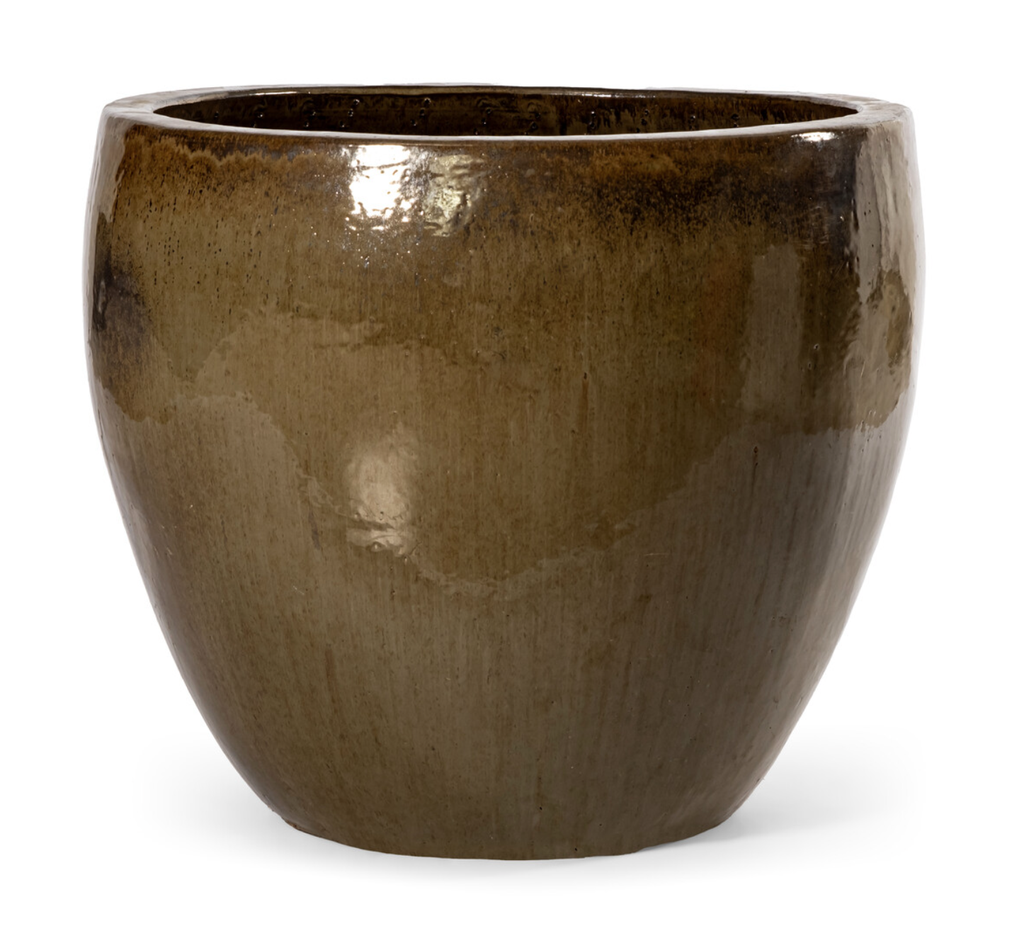EGG POT PLANTER H60 Moss Metallic