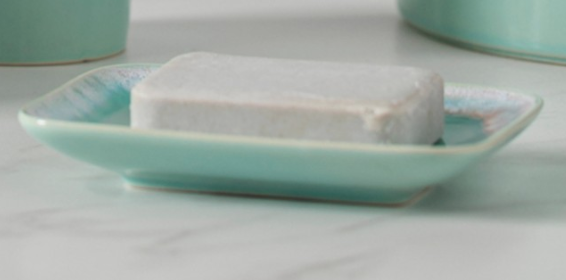 TAORMINA BATH SOAP DISH -Aqua