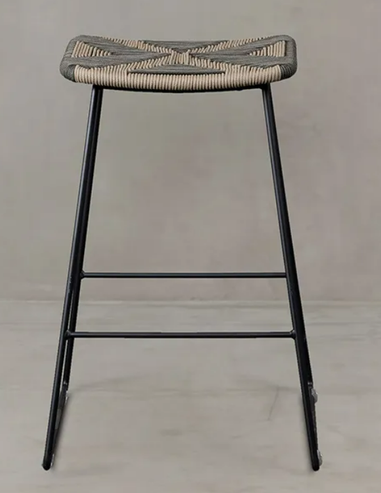 [STEELFURN0083] INDUSTRIAL COUNTER STOOL - L Diamond Weave