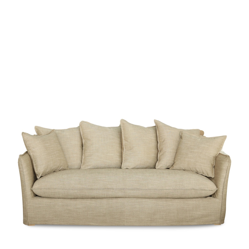 ARUBA SOFA 3 SEATER -215x104x90 - Lin Brown
