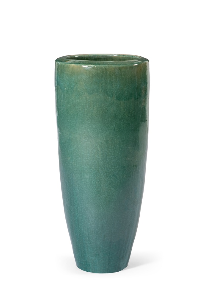 CHICAGO TALL PLANTER - H80 Turquoise
