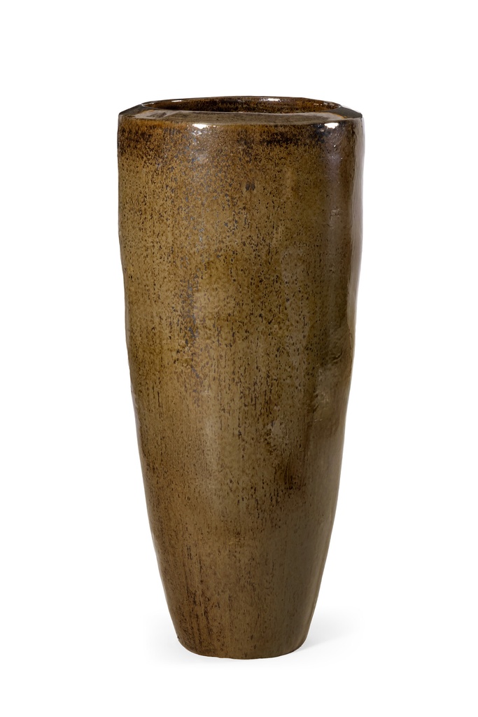 CHICAGO TALL PLANTER - H120 Moss Metallic