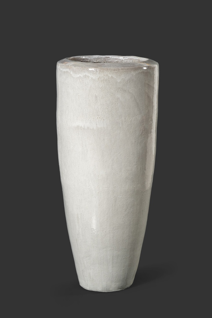 CHICAGO TALL PLANTER - H120 Grey White