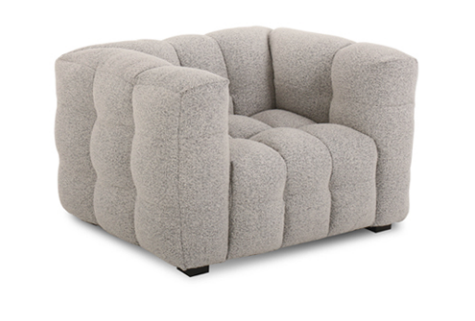 [LC-3561L] PUFFED ROBA Loungechair - Wax Leather Brown