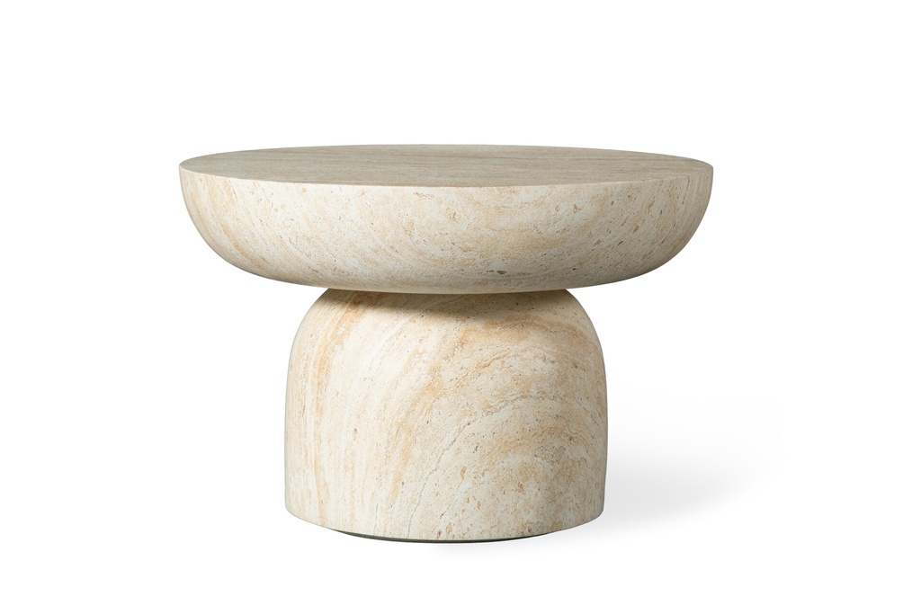 EVIA NESTING TABLE - Small  D50 Travertine