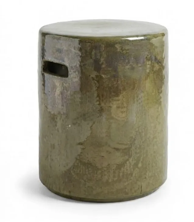 TRAPEZE STOOL H44 - Moss Green