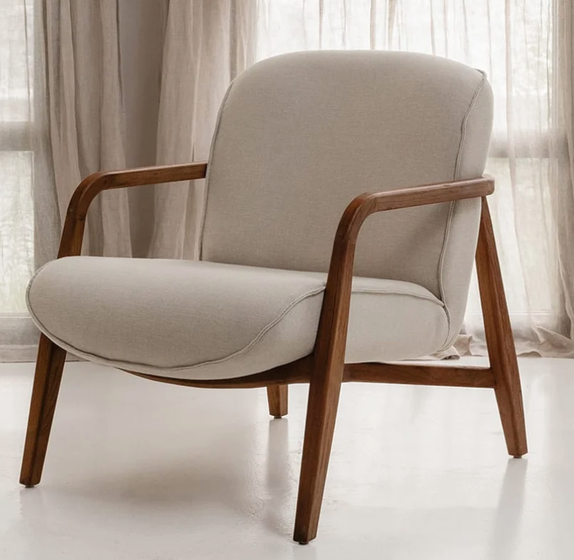 JESSE LOUNGE CHAIR  - Custard