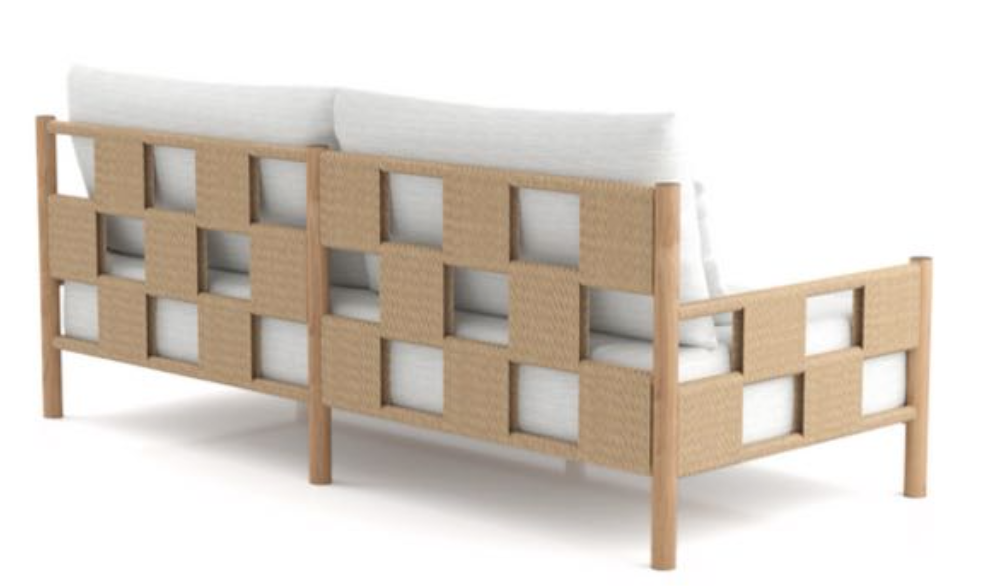 MADAGASCAR SOFA L210 - Teak / Rope Nat / Southend 130