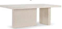 [1999] MOLDOVA RECT DINING TABLE L210 - Marble Nat