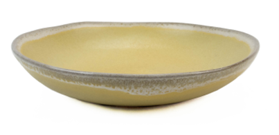[K1674-VD5500/1] AVEIRO Large Pasta Plate - Yellow - 19.5x3.5