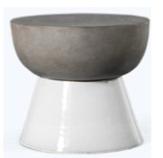[CO 034651-AW] BANEBY SIDE TABLE - Anthracite/ White