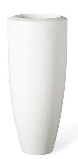 [CO 342640 W] CHICAGO TALL PLANTER - H100 White