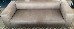 [8264-G-3-T] GARDA - LEATHER SOFA 3S - 240x95 VINTAGE TAUPE 