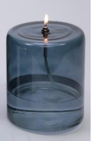 [22-180815M-SMK] LAMPE HUILE CYLINDRE 15 SMOKE - Med. H20