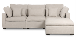 [SF-3918L] MOMA SOFA with STOOL - L330 x W215 VCSG