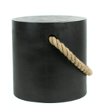 [CO 654445-01-B] MARINA STOOL - H45 Black