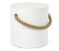 [CO 654445-01-W] MARINA STOOL - H45 White