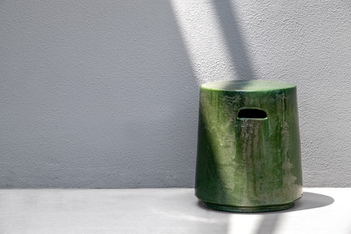 [ST 654540-01-OL] TRAPEZE STOOL H44 - Olive