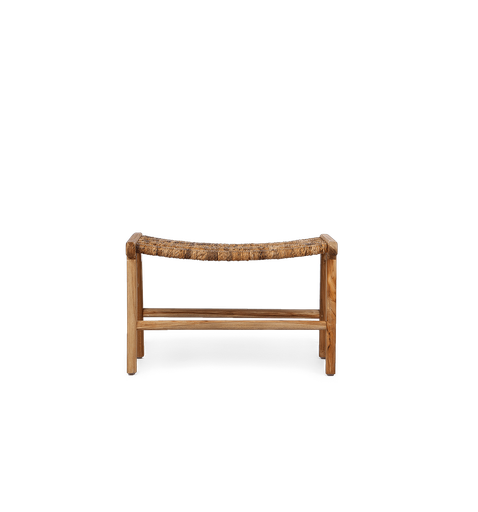 [CBE1910] CATERPILLAR BEETLE FOOTSTOOL - L65 x W40 -Natural