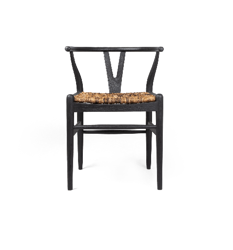 [CKP1910B] CATERPILLAR TWIN DINING CHAIR - Charcoal & Black