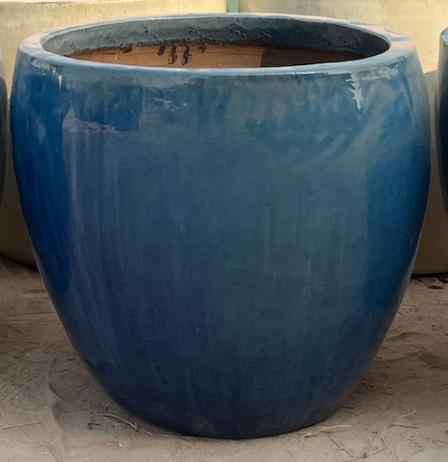 [TR 378070-01 DCB] EGG POT PLANTER H60 - Dark Cobalt Blue