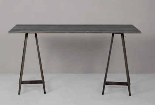 [OFFICEEB02] ARTISAN DESK with Oak Trestle & Top