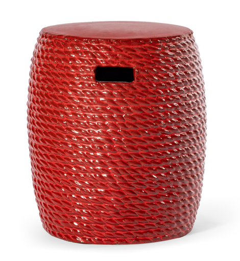 [ST 631440-01-DR] ROPE STOOL-H47 x D40 Rosso