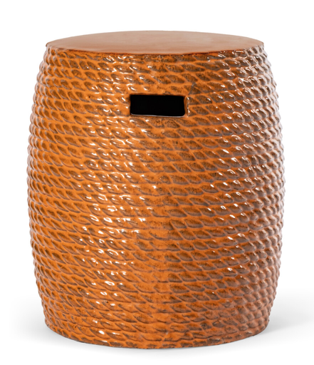 [ST 631440-01-OR] ROPE STOOL - H47 x D40 -Orange
