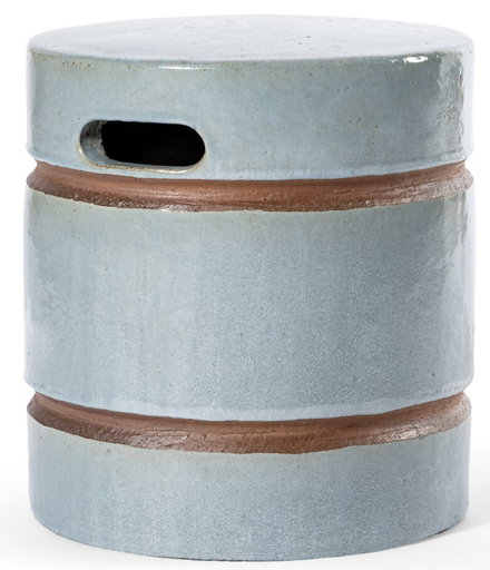 [ST 633938-01-UOCG] ATLANTIC GROOVE STOOL - H42 Oct Grey/Terracotta