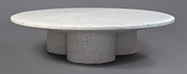 [FR 0381132 MA] 3 LEG COFFEE TABLE - D132 x H33 Matt Anthracite