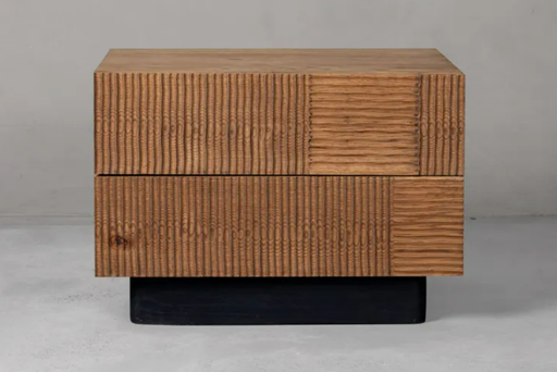 [CONTFURN9258] ZELA PEDESTAL 2 DRAWER L70 - Amber
