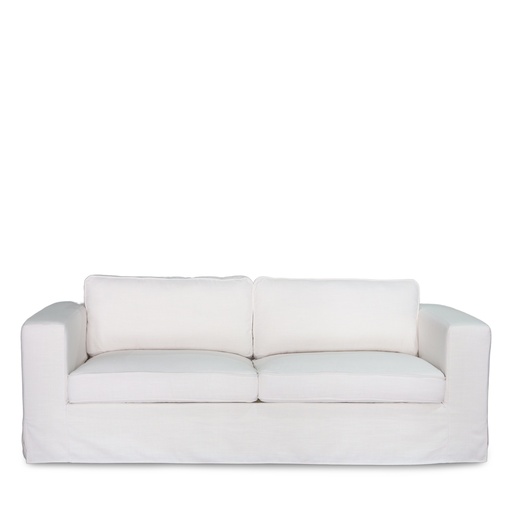 [SF-3370L#1455#S- LW] CHARLIE SOFA- L222 x W95 Linen White