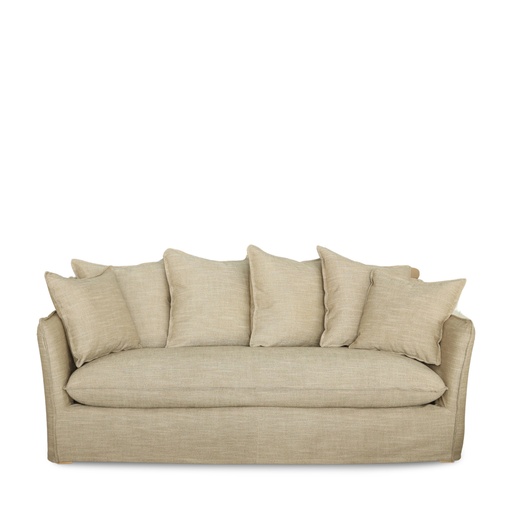 [SF-3866L#1772 - MLW] ARUBA SOFA 3 SEATER -215x104x90 - Lin Brown