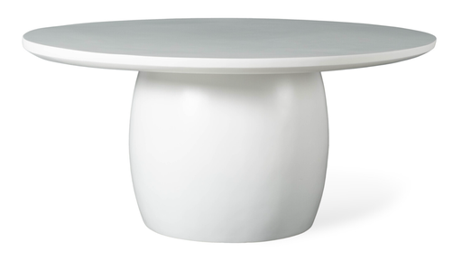 [FR 034116 MW] PONZA DINING TABLE - D160 Matt White