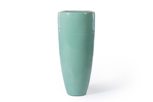 [ST 342653 AQ] CHICAGO TALL PLANTER - H120 Crackle Aqua