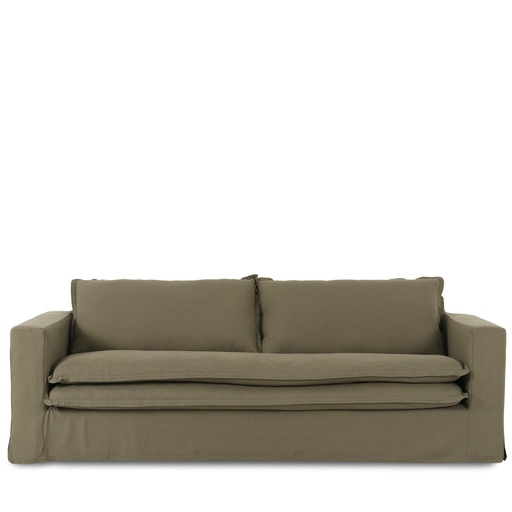 [SF-3785L#1263-VO008] SEOUL SOFA 3 SEATER L240 - Vintage Olive 008