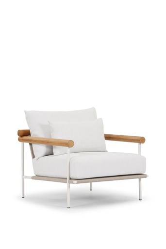 [1460] MOROCCO LP LOUNGE CHAIR - White / Fossil / Southend 130