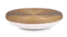 [1476W] MOYA COFFEE TABLE  D130 - White / Summergrass