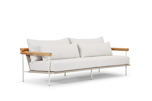 [1463] MOROCCO SOFA L210 - White / Fossil / Southend 130